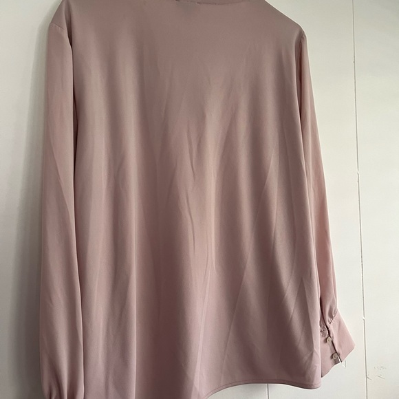 Ann Taylor Factory Blush Pink Blouse Top Size Large - Picture 9 of 11